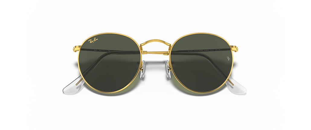 Ray-Ban RB3447 Round Metal Legend Gold Gold Sunglasses Ray-Ban RB3447 Round Metal Legend Gold Gold Sunglasses