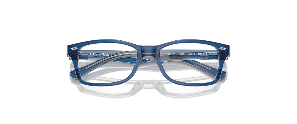 Ray-Ban RB1531 Optics Kids Top Dark Blue & Brown & Light Grey Frames