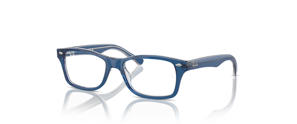 Ray-Ban RB1531 Optics Kids Top Dark Blue & Brown & Light Grey Frames