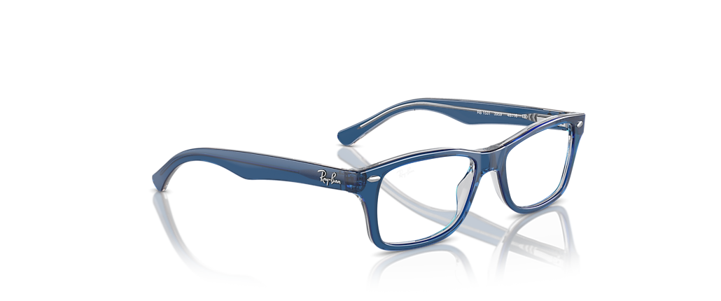 Ray-Ban RB1531 Optics Kids Top Dark Blue & Brown & Light Grey Frames