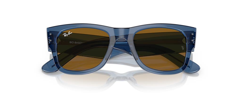 Ray-Ban RB0840SF Mega Wayfarer Bio-Based Transparent Blue Sunglasses