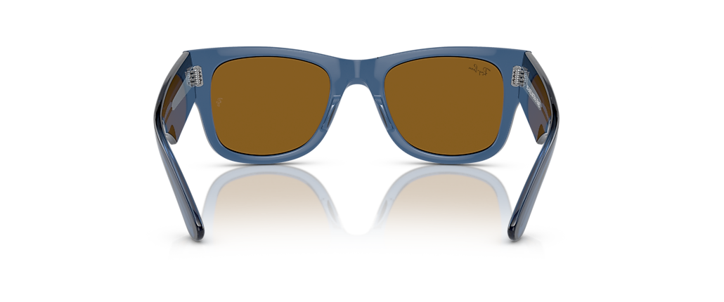 Ray-Ban RB0840SF Mega Wayfarer Bio-Based Transparent Blue Sunglasses