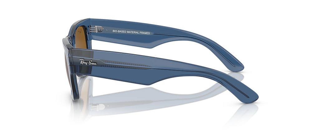 Ray-Ban RB0840SF Mega Wayfarer Bio-Based Transparent Blue Sunglasses