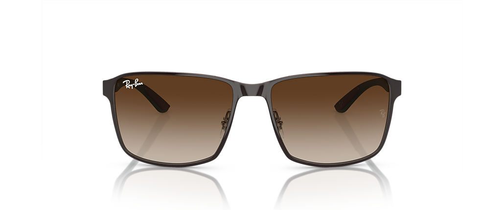 Ray-Ban RB3721 Brown On Gunmetal Sunglasses
