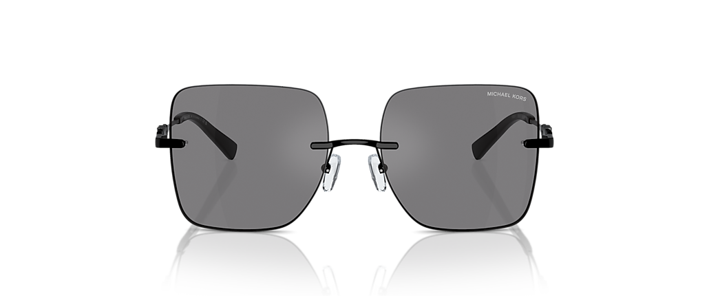 Michael Kors MK1150 Québec Grey Solid Black Mirror Sunglasses Michael Kors MK1150 Québec Grey Solid Black Mirror Sunglasses