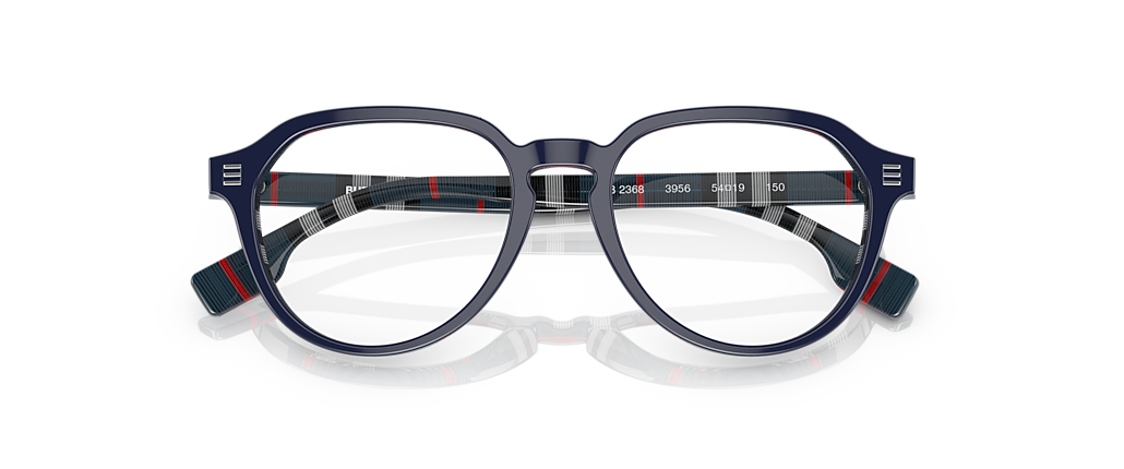 Burberry BE2368 Archie Top Blue On Navy Check Frames Burberry BE2368 Archie Top Blue On Navy Check Frames
