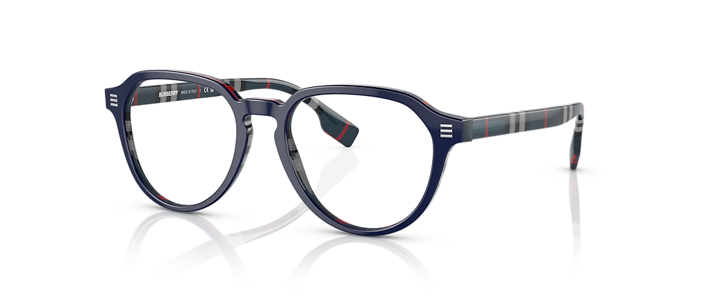 Burberry BE2368 Archie Top Blue On Navy Check Frames Burberry BE2368 Archie Top Blue On Navy Check Frames