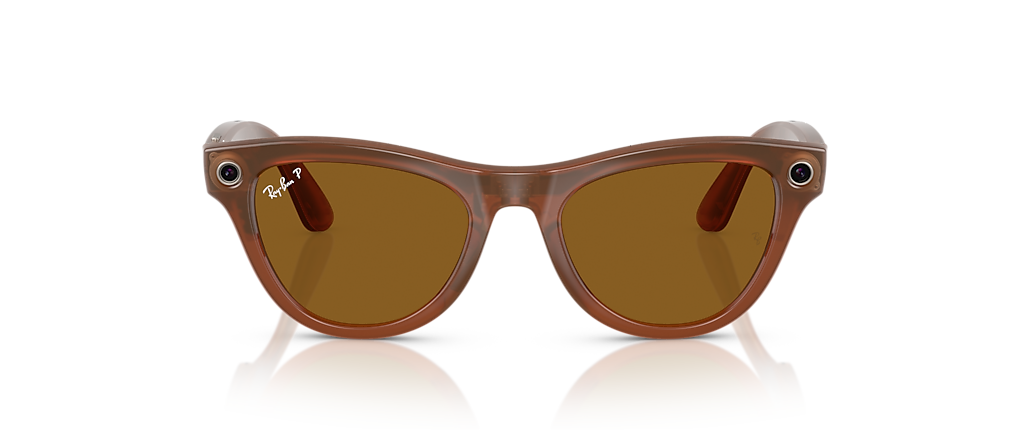Ray-Ban Ray-Ban | Meta Skyler Caramel Ray-Ban Meta Smart Glasses