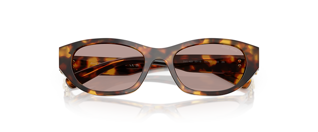 Miu Miu MU A03S Honey Havana Sunglasses Miu Miu MU A03S Honey Havana Sunglasses