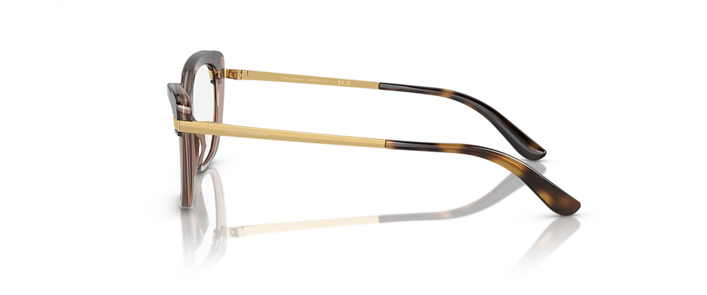 Dolce&Gabbana DG3325 Havana On Transparent Brown Frames Dolce&Gabbana DG3325 Havana On Transparent Brown Frames