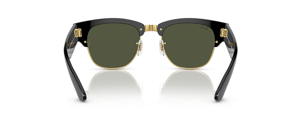 Ray-Ban RB0316S Mega Clubmaster Black On Gold Sunglasses Ray-Ban RB0316S Mega Clubmaster Black On Gold Sunglasses