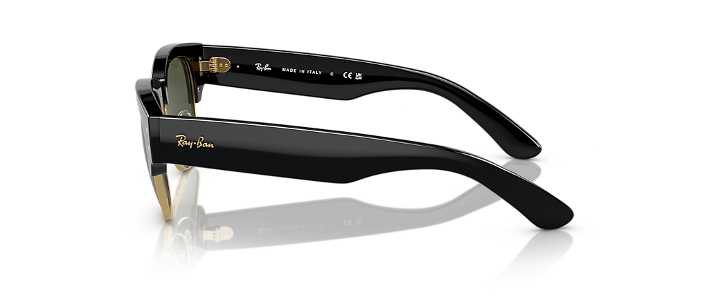 Ray-Ban RB0316S Mega Clubmaster Black On Gold Sunglasses Ray-Ban RB0316S Mega Clubmaster Black On Gold Sunglasses