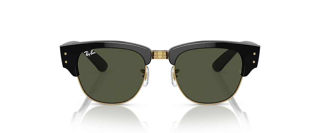 Ray-Ban RB0316S Mega Clubmaster Black On Gold Sunglasses Ray-Ban RB0316S Mega Clubmaster Black On Gold Sunglasses