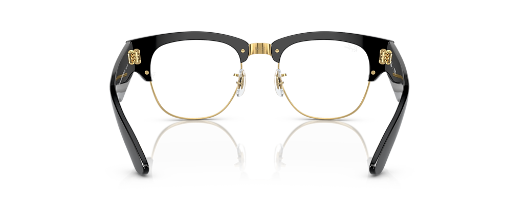 Ray-Ban RB0316V Mega Clubmaster Optics Black On Gold Frames