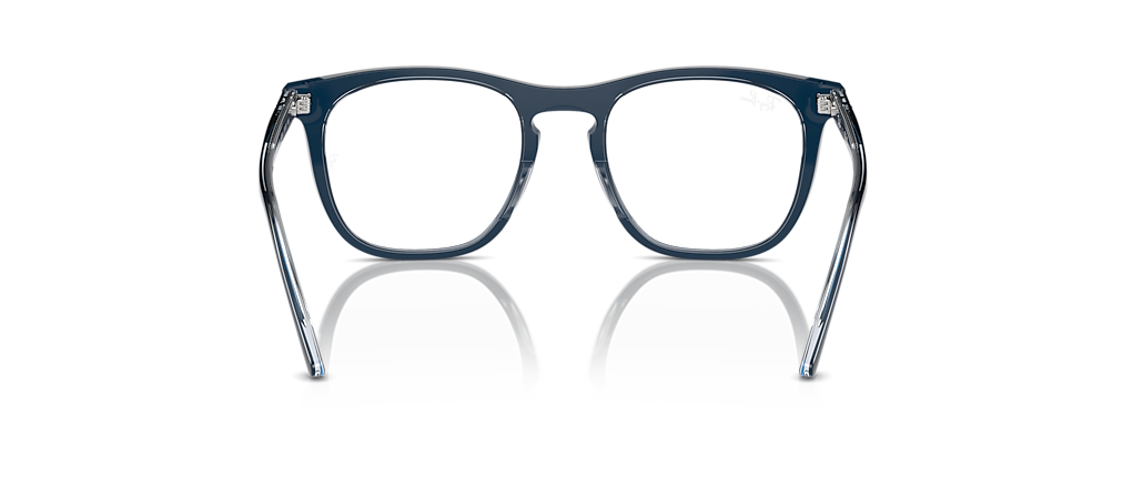 Ray-Ban RB2210V Optics Blue On Transparent Blue Frames