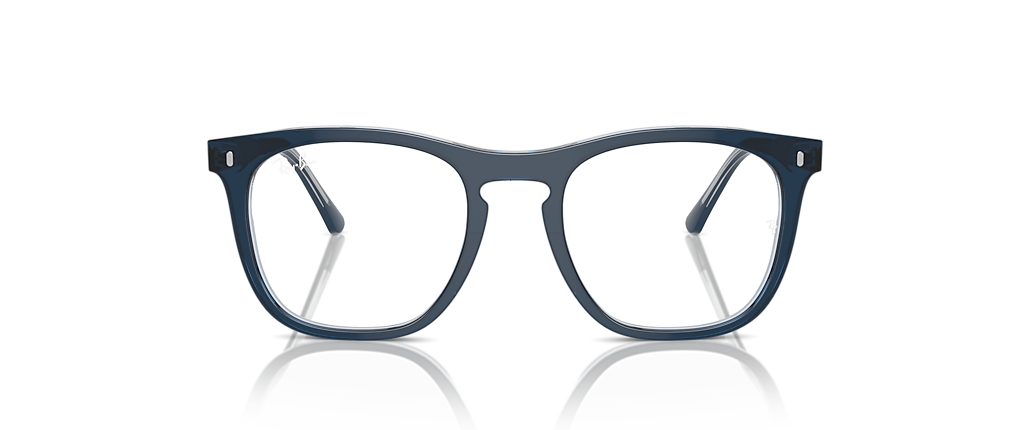 Ray-Ban RB2210V Optics Blue On Transparent Blue Frames