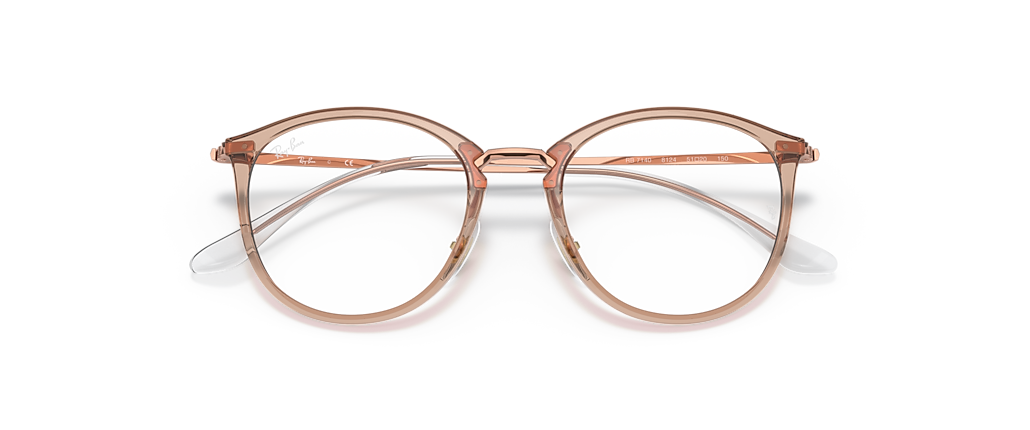 Ray-Ban RB7140 Optics Light Brown Frames Ray-Ban RB7140 Optics Light Brown Frames