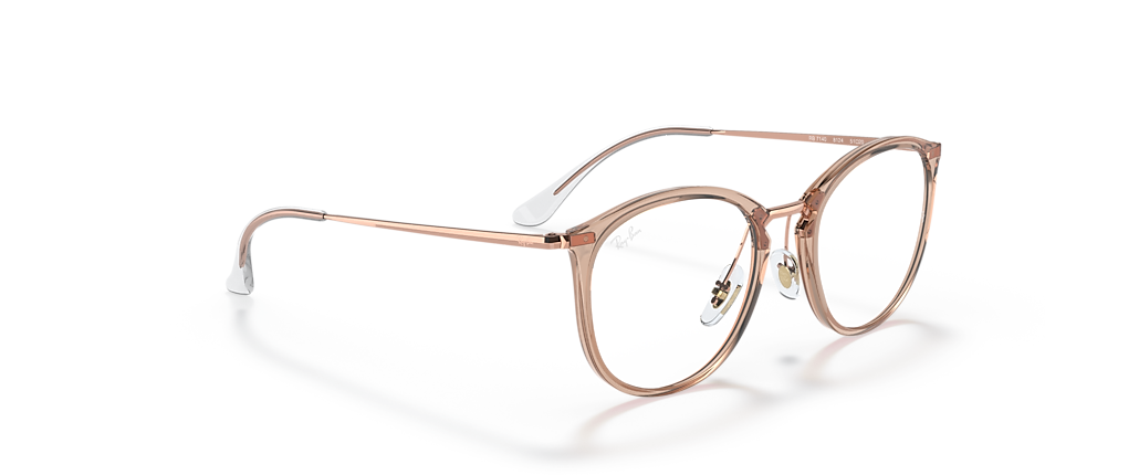 Ray-Ban RB7140 Optics Light Brown Frames Ray-Ban RB7140 Optics Light Brown Frames