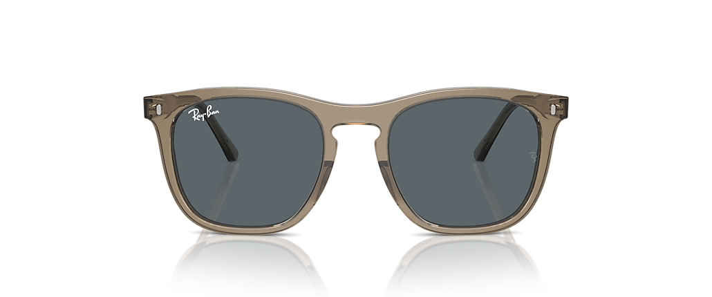 Ray-Ban RB2210F Transparent Brown Sunglasses