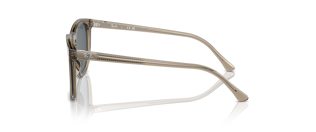 Ray-Ban RB2210F Transparent Brown Sunglasses