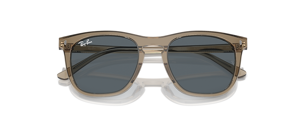 Ray-Ban RB2210F Transparent Brown Sunglasses