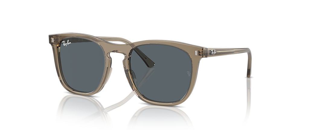 Ray-Ban RB2210F Transparent Brown Sunglasses