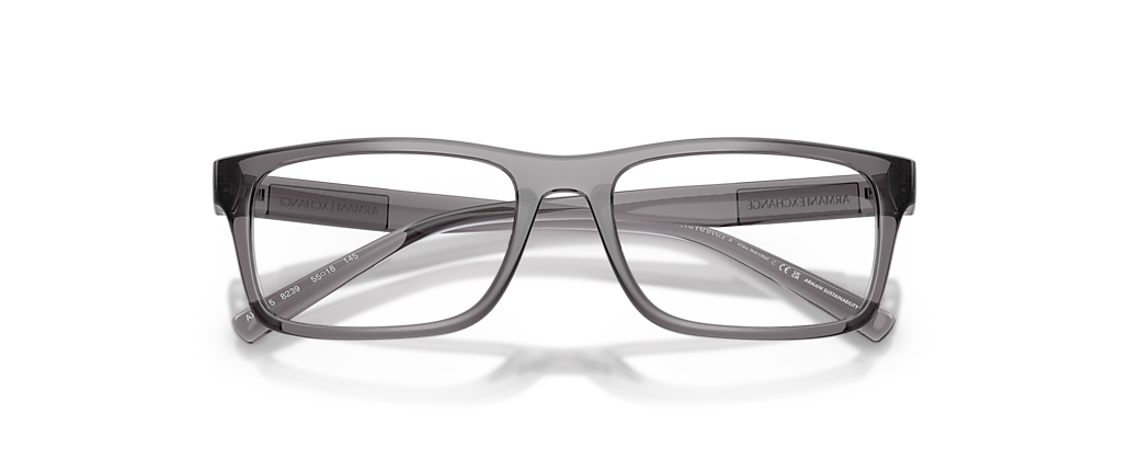 Armani Exchange AX3115 Shiny Transparent Grey Frames