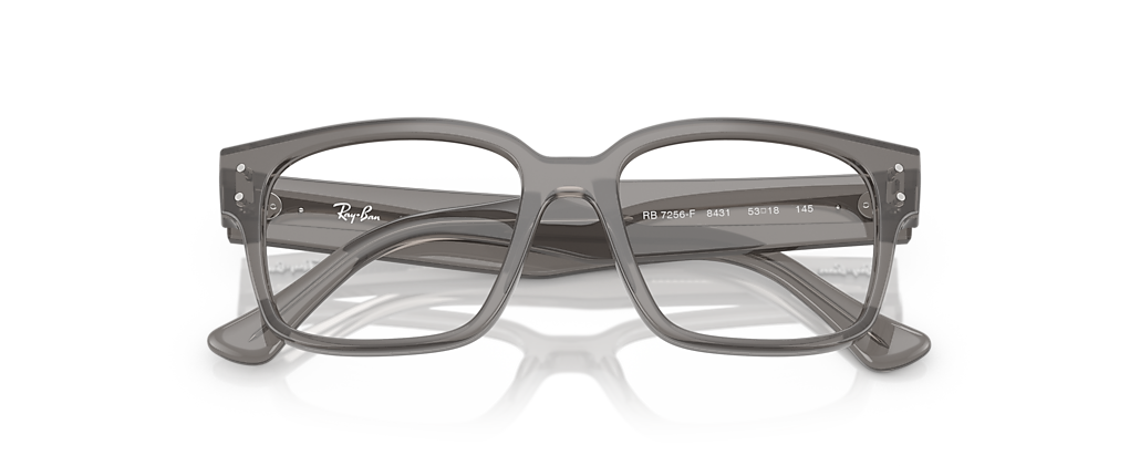 Ray-Ban RB7256F Laurene Optics Bio-Based Transparent Grey Frames Ray-Ban RB7256F Laurene Optics Bio-Based Transparent Grey Frames