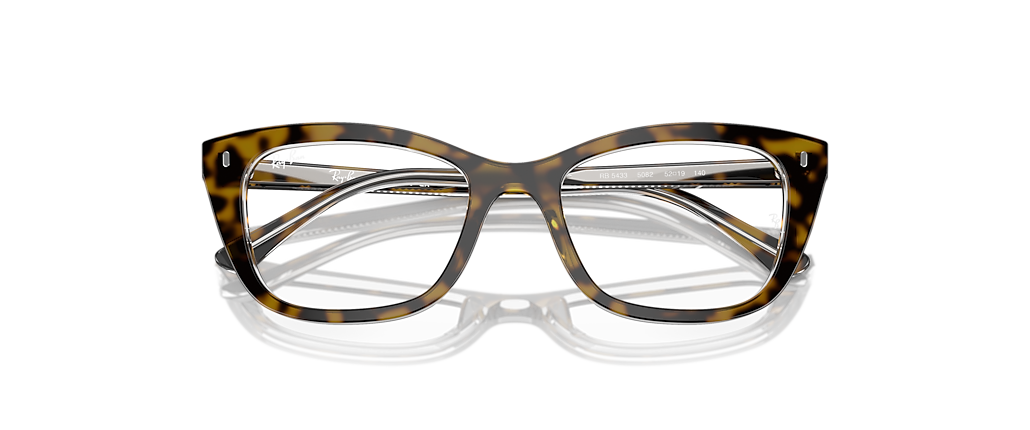 Ray-Ban RB5433 Optics Havana On Transparent Frames