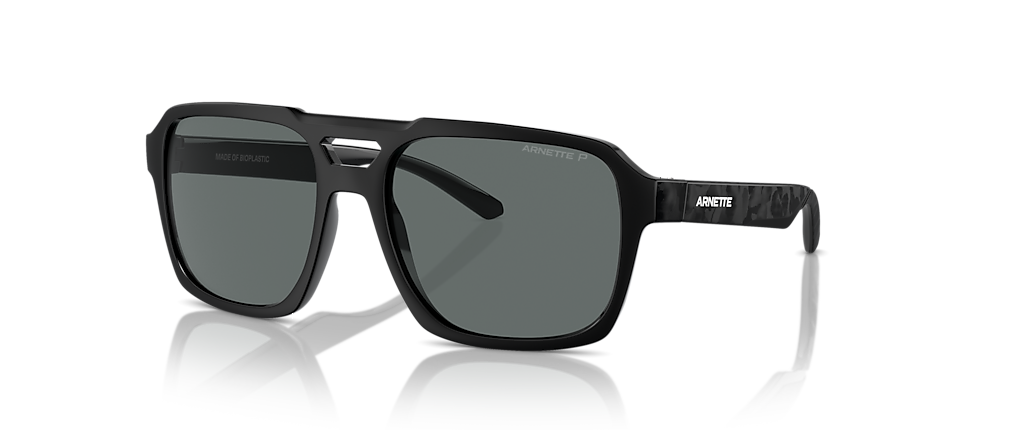 Arnette AN4339 Keia Recycled Black Matte/Shiny Sunglasses Arnette AN4339 Keia Recycled Black Matte/Shiny Sunglasses