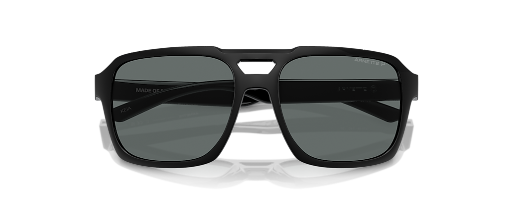 Arnette AN4339 Keia Recycled Black Matte/Shiny Sunglasses Arnette AN4339 Keia Recycled Black Matte/Shiny Sunglasses