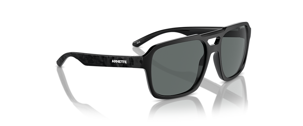 Arnette AN4339 Keia Recycled Black Matte/Shiny Sunglasses Arnette AN4339 Keia Recycled Black Matte/Shiny Sunglasses