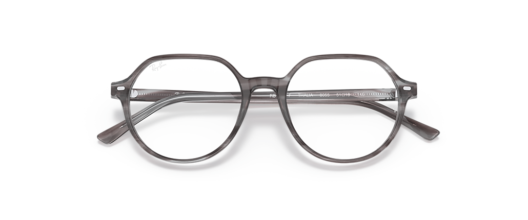 Ray-Ban RB5395F Thalia Optics Striped Grey Frames Ray-Ban RB5395F Thalia Optics Striped Grey Frames