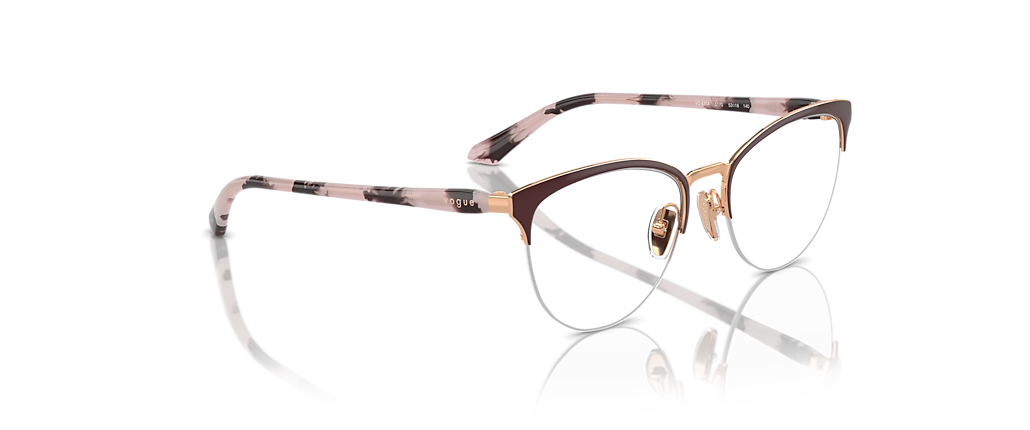 Vogue Eyewear VO4304 Top Bordeaux/Rose Gold Frames Vogue Eyewear VO4304 Top Bordeaux/Rose Gold Frames