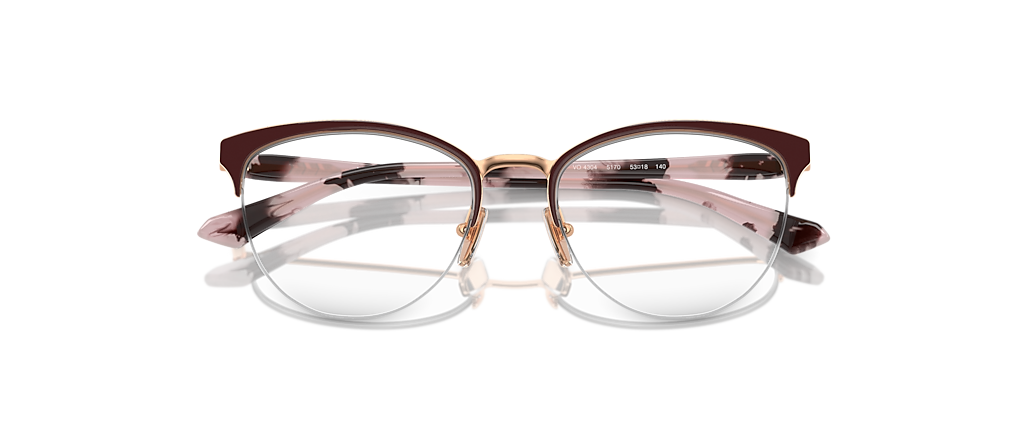 Vogue Eyewear VO4304 Top Bordeaux/Rose Gold Frames Vogue Eyewear VO4304 Top Bordeaux/Rose Gold Frames