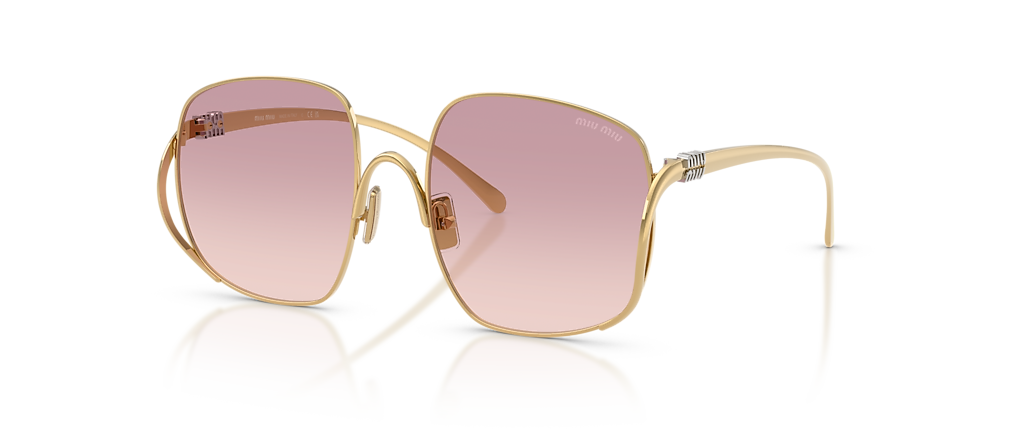 Miu Miu MU A57S Gold Sunglasses