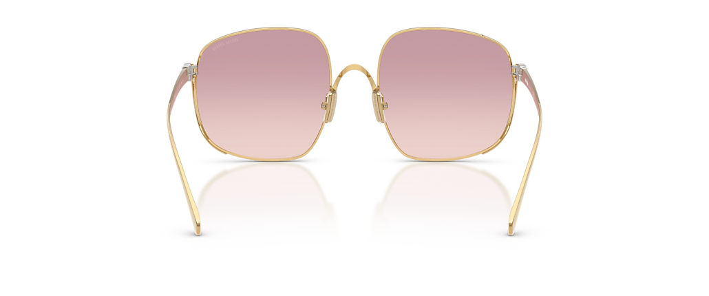 Miu Miu MU A57S Gold Sunglasses