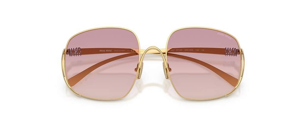 Miu Miu MU A57S Gold Sunglasses