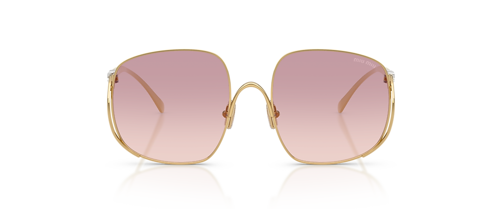 Miu Miu MU A57S Gold Sunglasses