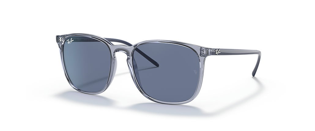 Ray-Ban RB4387 Transparent Blue Sunglasses