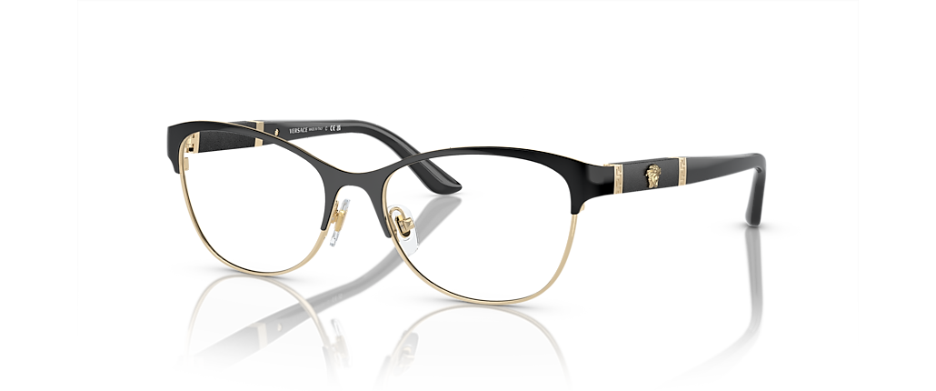 Versace VE1233Q Black/Pale Gold Frames Versace VE1233Q Black/Pale Gold Frames