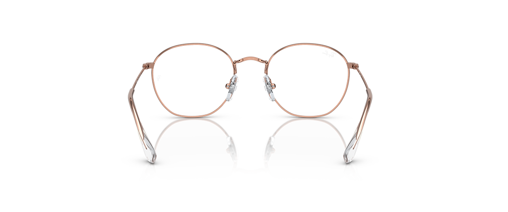 Ray-Ban RB9572V Rob Optics Kids Brown On Rose Gold Frames