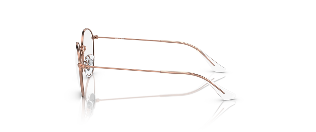 Ray-Ban RB9572V Rob Optics Kids Brown On Rose Gold Frames