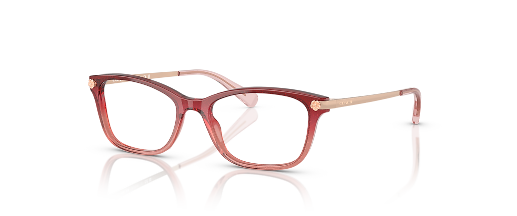 Coach HC6142 Burgundy Pink Glitter Gradient Frames Coach HC6142 Burgundy Pink Glitter Gradient Frames