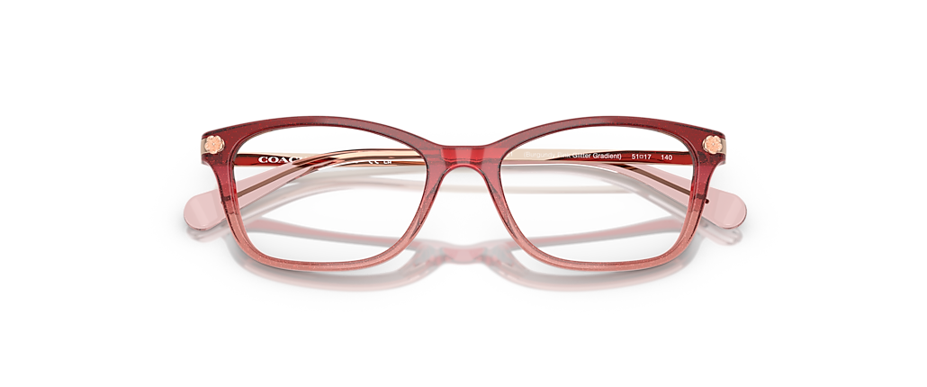 Coach HC6142 Burgundy Pink Glitter Gradient Frames Coach HC6142 Burgundy Pink Glitter Gradient Frames