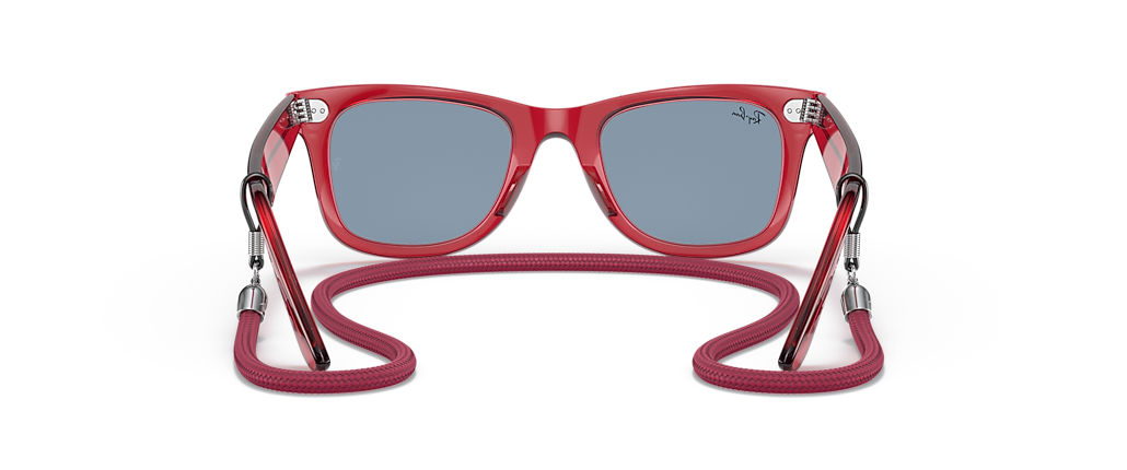 Ray-Ban RB2140 Original Wayfarer Colorblock Transparent Red Sunglasses Ray-Ban RB2140 Original Wayfarer Colorblock Transparent Red Sunglasses