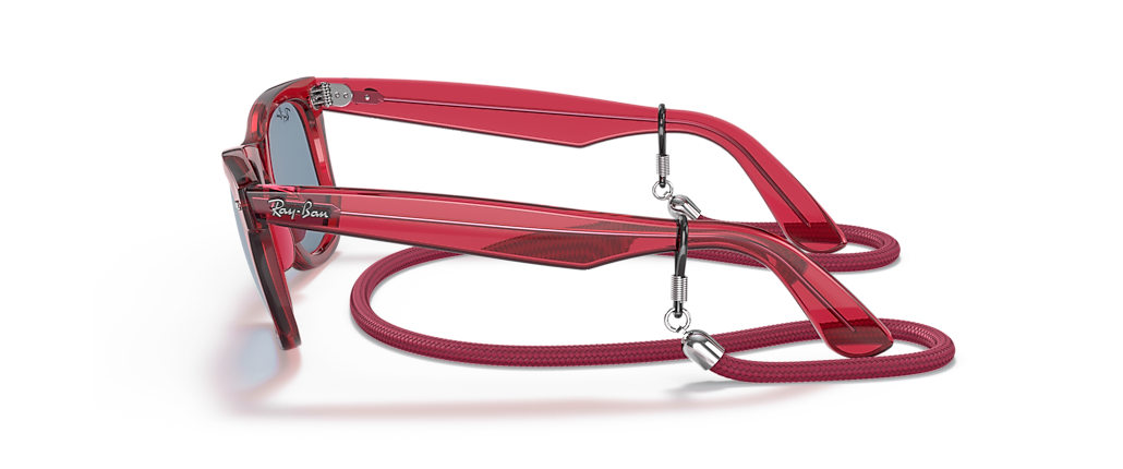 Ray-Ban RB2140 Original Wayfarer Colorblock Transparent Red Sunglasses Ray-Ban RB2140 Original Wayfarer Colorblock Transparent Red Sunglasses