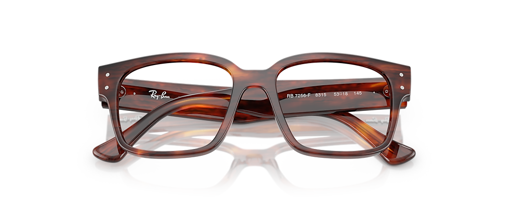 Ray-Ban RB7256F Laurene Optics Bio-Based Striped Havana Frames Ray-Ban RB7256F Laurene Optics Bio-Based Striped Havana Frames