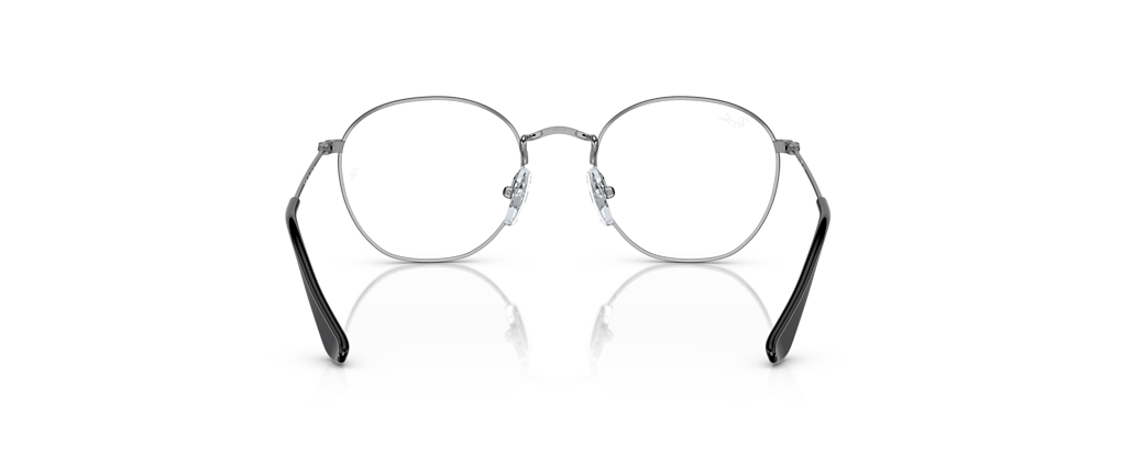 Ray-Ban RB9572V Rob Optics Kids Black On Silver Frames Ray-Ban RB9572V Rob Optics Kids Black On Silver Frames