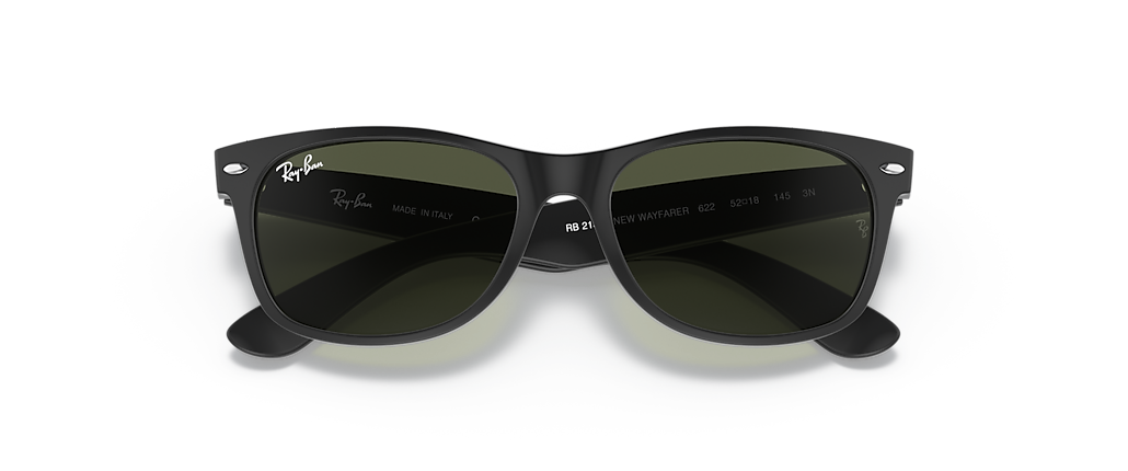 Ray-Ban RB2132 New Wayfarer Classic Rubber Black Sunglasses Ray-Ban RB2132 New Wayfarer Classic Rubber Black Sunglasses